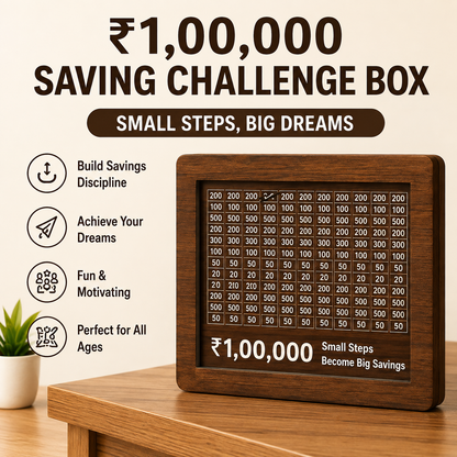 Gullak Wooden Money Saver Box