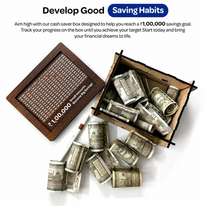 Gullak Wooden Money Saver Box