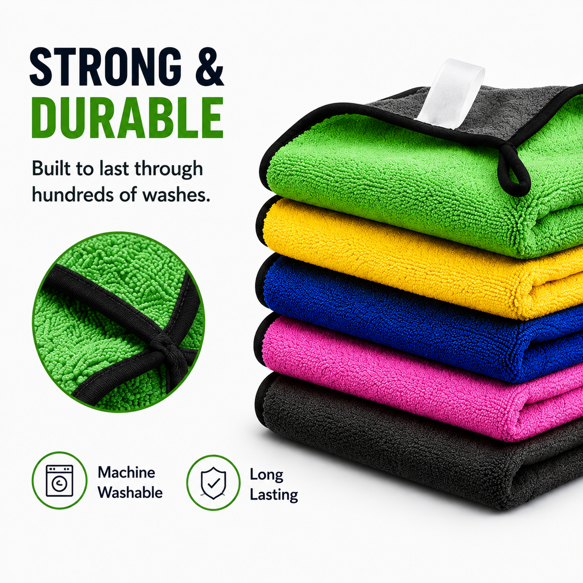 Multipurpose Absorbent Microfiber Cleaning Cloth – Super Soft, Lint-Free, and Quick-Drying (Pack of 4)