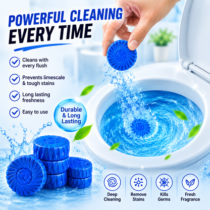 Toilet Deodorizer Bathroom Cleaner Tablet (30 PCS)