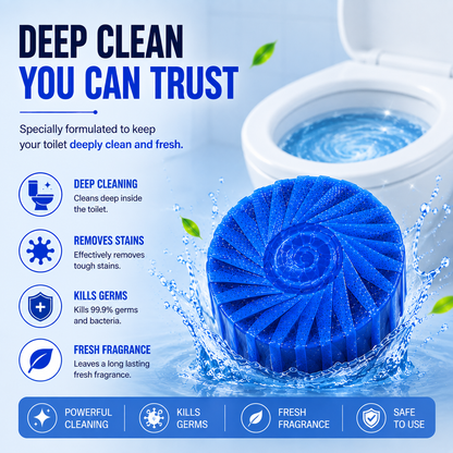 Toilet Deodorizer Bathroom Cleaner Tablet (30 PCS)