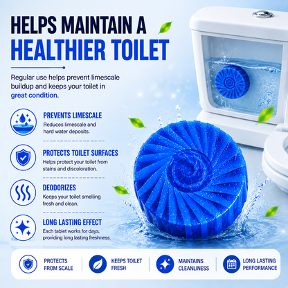Toilet Deodorizer Bathroom Cleaner Tablet (30 PCS)