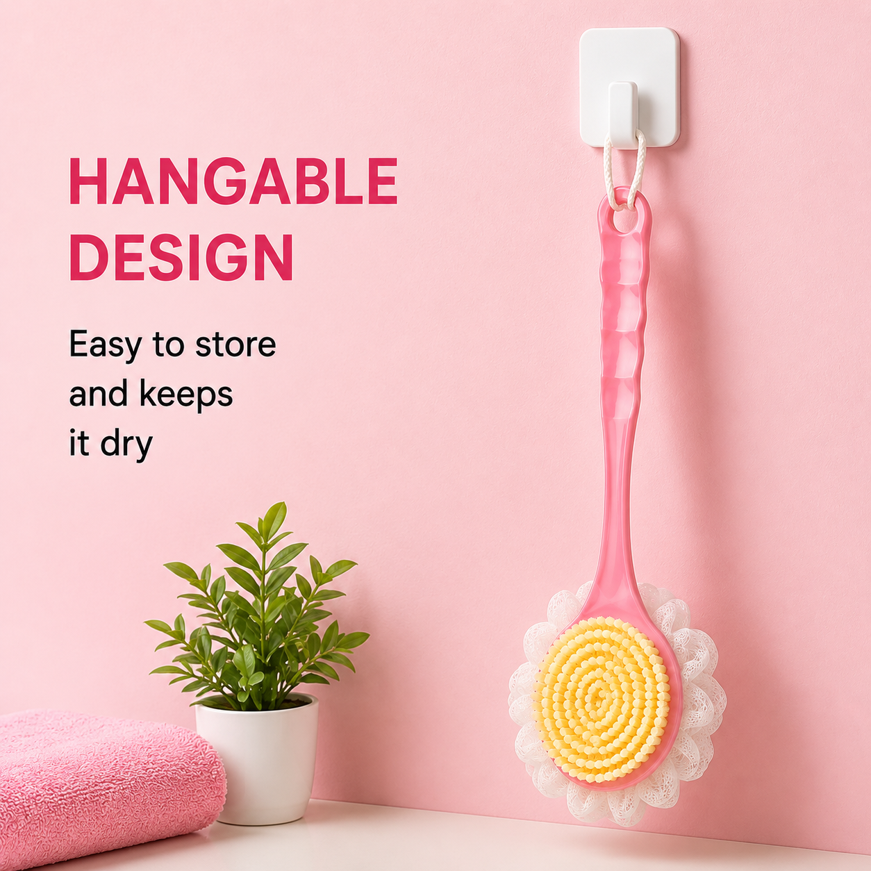 Double Sided Bath Brush Scrubber