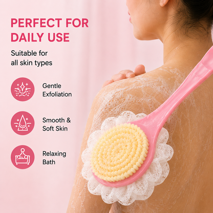Double Sided Bath Brush Scrubber