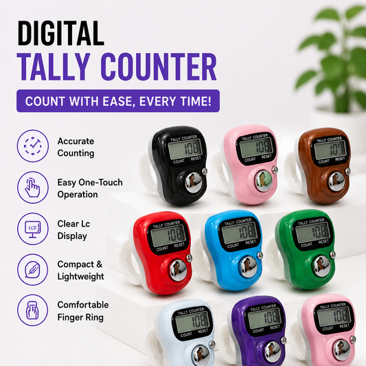 Mini Digital Tally Counter | Count Machine for Mantra Jap, Meditation & Cricket Umpire | Digital Counting Device