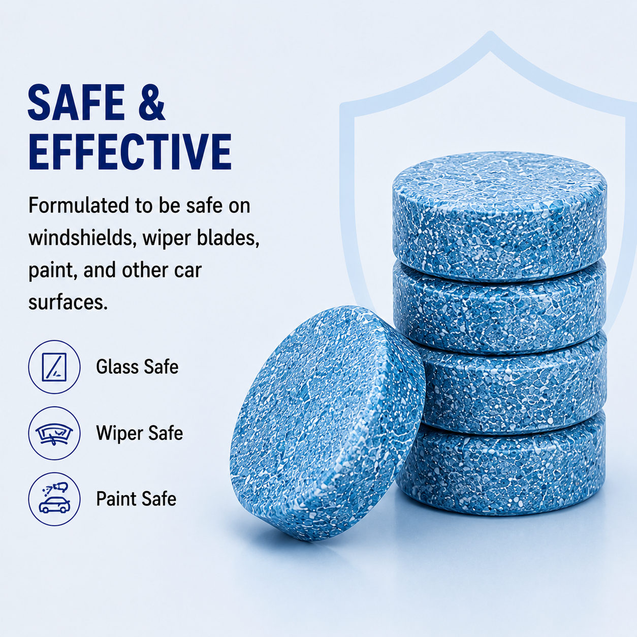 Window Glass Wash Cleaning tablet